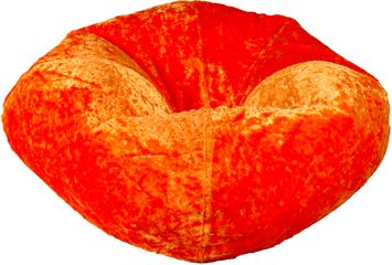 098 Tangerine Chenille Bean Bag