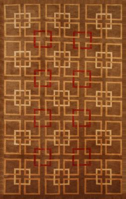 100% Wool Handknotted Rug - 5' x 8' - Aspen 5052 - International Rugs
