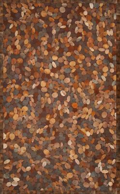 100% Wool/Leather Handmade Rug - 8' x 10' - River 9375 - International Rugs