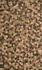 100% Wool/Leather Handmade Rug - 8' x 10' - River 9405 - International Rugs