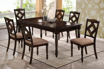 1033 Dining Table with Six Upholstered Side Chairs - 103381