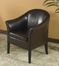 1404 Club Chair in Brown Leather - Armen Living - LCMC001CLBC
