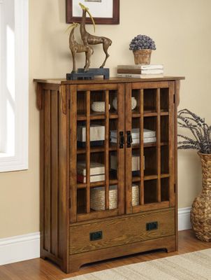 2 Door Curio Cabinet with 4 Shelves - 950186