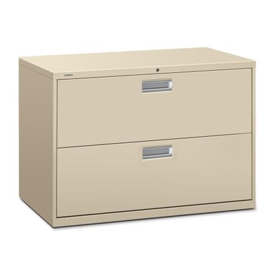2 Drawer Locking Lateral File Cabinet in Putty - HON692LL
