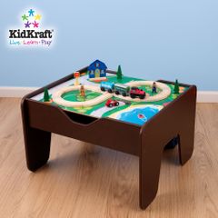 2-in-1 Activity Table in Natural Wood / Multi-Color - KidKraft Furniture - 17577