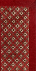 2-Piece Accent Rug Set in Burgundy - Alabama Jaquard - 13349