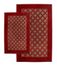 2-Piece Accent Rug Set in Burgundy - Alabama Jaquard - 13349