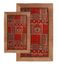 2-Piece Accent Rug Set in Red - Alabama Jaquard - 13348