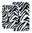 2-Piece Bath Rug Set in Black / White - Zebra - 26709