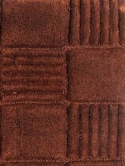 2-Piece Bath Rug Set in Chocolate - Checkerboard - 14567