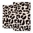 2-Piece Bath Rug Set in Chocolate / Ivory - Leopard - 26720