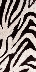 2-Piece Bath Rug Set in Chocolate / Ivory - Zebra - 26708