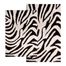 2-Piece Bath Rug Set in Chocolate / Ivory - Zebra - 26708