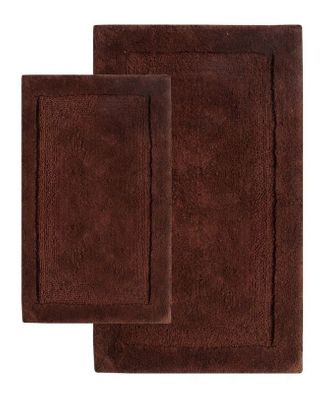 2-Piece Bath Rug Set in Chocolate - Olympia - 37652