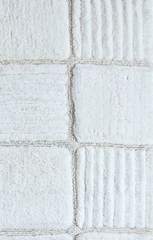 2-Piece Bath Rug Set in Ivory - Checkerboard - 14566