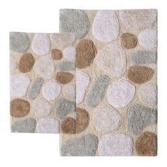 2-Piece Bath Rug Set in Spa - Pebbles - 26651
