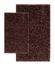 2-Piece Shag Accent Rug Set in Chocolate - Barbados - 13422