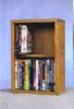 2 Row Dowel 40 Capacity DVD Cabinet Tower - 215-12