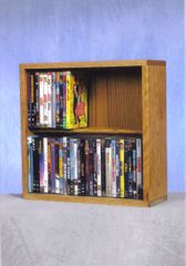 2 Row Dowel 60 Capacity DVD Cabinet Tower - 215-18