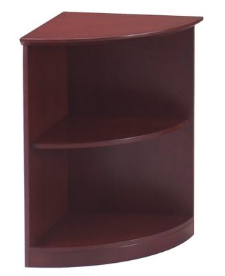 2 Shelf 1/4 Round Bookcase in Sierra Cherry - Mayline Office Furniture - VBQ2CRY