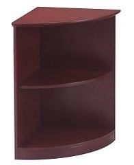 2 Shelf 1/4 Round Bookcase in Sierra Cherry - Mayline Office Furniture - VBQ2CRY