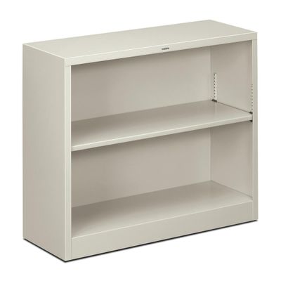 2 Shelf Metal Bookcase - Light Gray - HONS30ABCQ