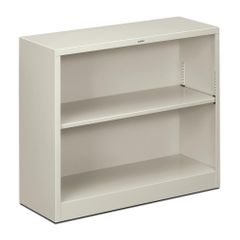 2 Shelf Metal Bookcase - Light Gray - HONS30ABCQ