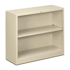 2 Shelf Metal Bookcase - Putty - HONS30ABCL