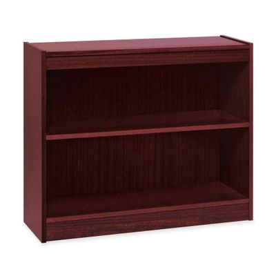 2 Shelf Panel Bookcase - Mahogany - LLR60070