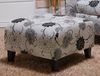 2013 Marietta Ottoman in Black and White Floral Pattern - Armen Living - LC2013COTFAWH