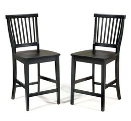 24" Bistro Stool in Ebony - Arts and Crafts - 5181-89