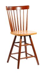 24" Copenhagen Swivel Stool in Cinnamon / Espresso - S58-2902
