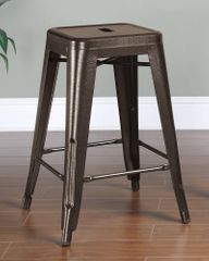 24" Counter Height Stool in Burnished Bronze - Set of 2 - 103059BR