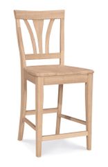 24" Fanback Stool - S-9182