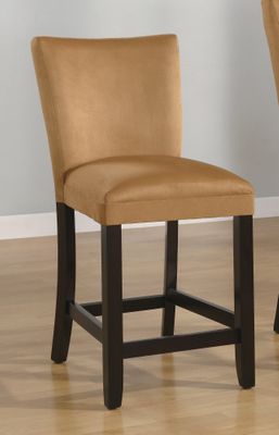 24 Inch Bar Chair (Set of 2) in Gold Ochre - Coaster