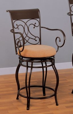 24 Inch Bar Stool in Dark Brown - Coaster