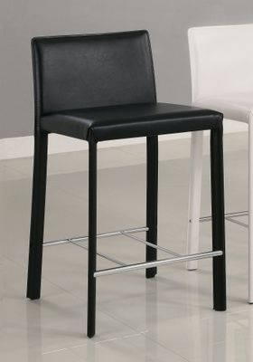 24 Inch Bar Stool (Set of 2) in Black - Coaster - COAST-1100329BLK1-SET