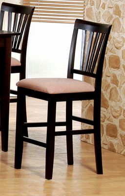24 Inch Bar Stool (Set of 2) in Rich Cappuccino - Coaster