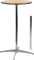24'' Round Cocktail Table with 30'' & 42'' Columns - XA-24-COTA-GG