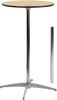 24'' Round Cocktail Table with 30'' & 42'' Columns - XA-24-COTA-GG