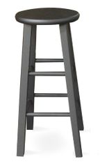 24" Roundtop Stool in Black - 1S46-424