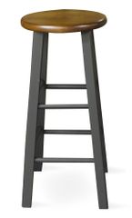 24" Roundtop Stool in Black / Cherry - 1S57-424