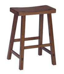 24" Saddle Seat Stool in Rustic Oak - 1S43-682