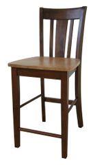 24" San Remo Counter Height Stool in Cinnamon / Espresso - S58-102