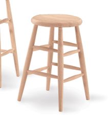 24" Scooped Seat Stool - 1S-824