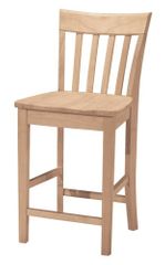 24" Slat Back Stool - S-3012