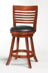 24" Swivel Bar Stool (Set of 2) in Light Cherry - Coaster - 101949-SET