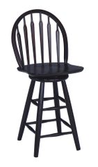 24" Windsor Arrowback Swivel Stool in Merlot - S49-612