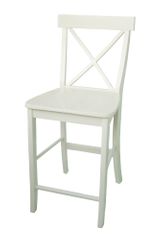 24" X-Back Counter Height Stool in Linen White - S31-6132