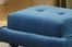 281-O 5Th Avenue Ottoman in Cerulean Blue Fabric / Ebony - Armen Living - LC281OTBL